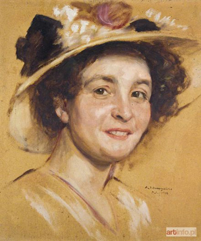 Ritratto di signora con cappello 1